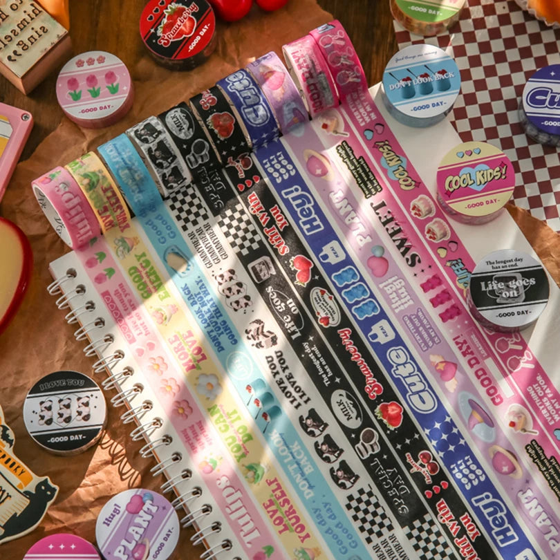 Words Washi Tape Korean Stationery