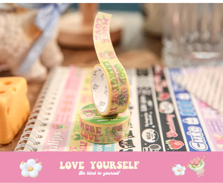 Words Washi Tape Korean Stationery