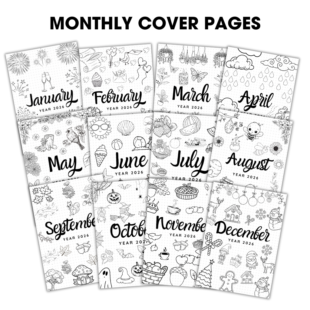 2026 Bullet Journal Bundle – PersonalizePages
