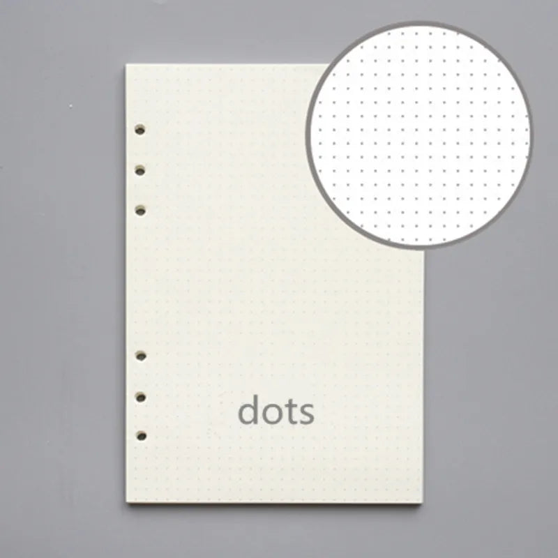 45 sheets/90pages ring notebook Insert Refills 6 Holes