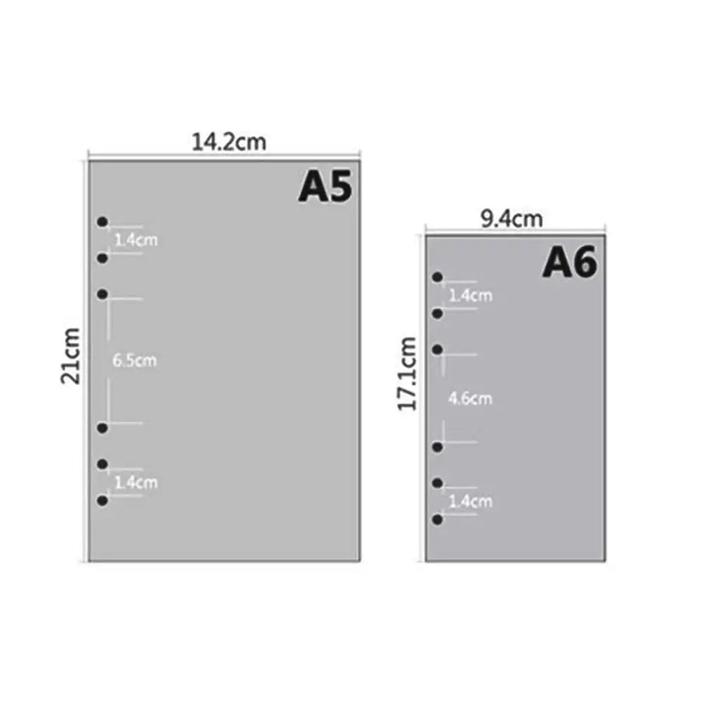 45 sheets/90pages ring notebook Insert Refills 6 Holes