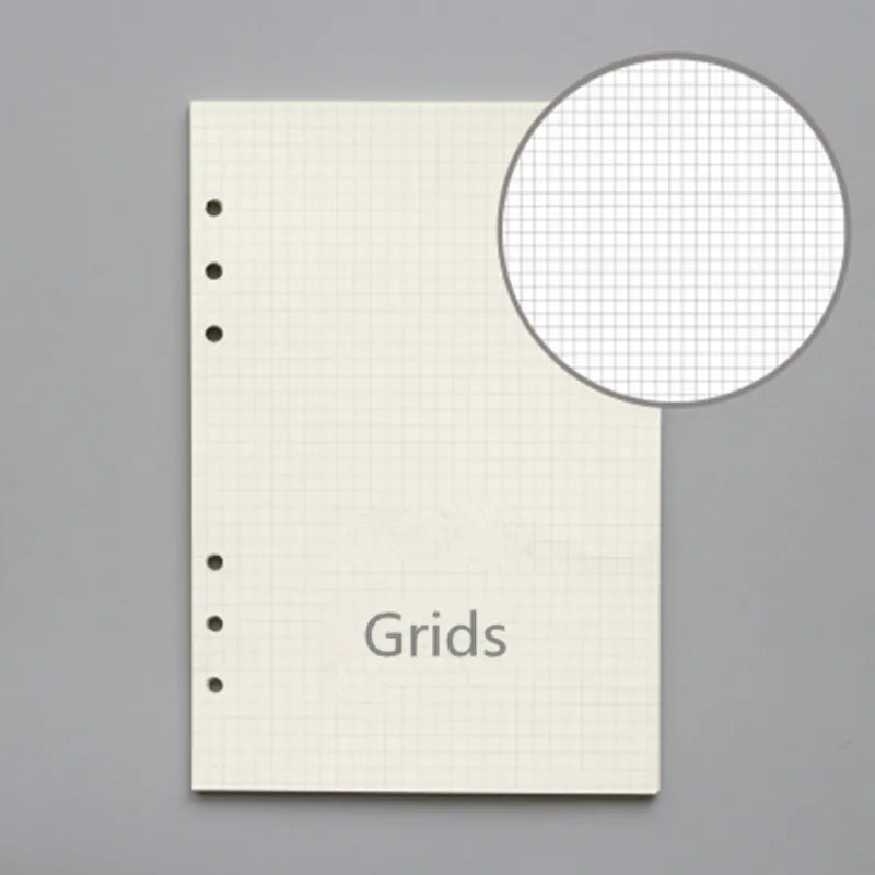 45 sheets/90pages ring notebook Insert Refills 6 Holes