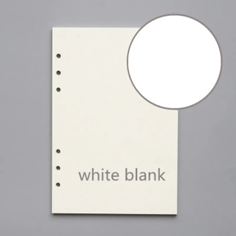 45 sheets/90pages ring notebook Insert Refills 6 Holes