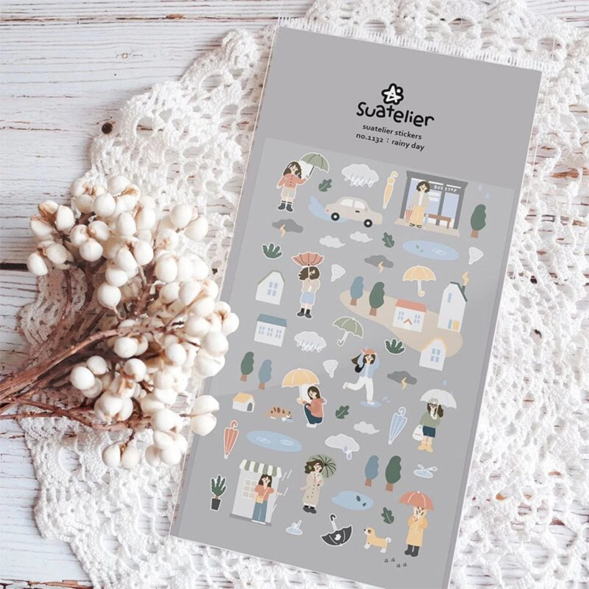 Korean Import Original Suatelier Collection Kawaii Daily Stickers