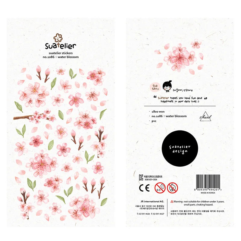 Korean Import Original Suatelier Collection Kawaii Daily Stickers