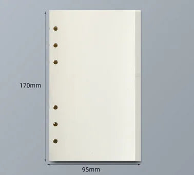 45 Sheets A5 A6 A7 Loose Leaf Notebook Refill Grid