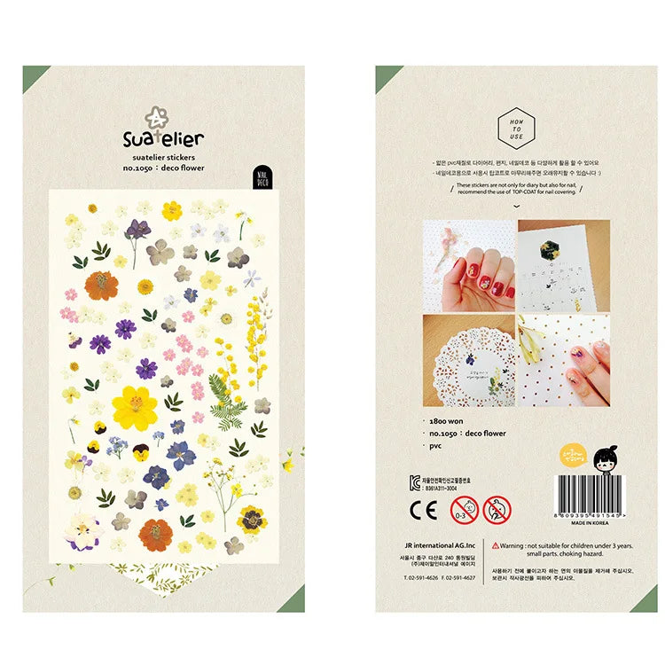 Korean Import Original Suatelier Collection Kawaii Daily Stickers