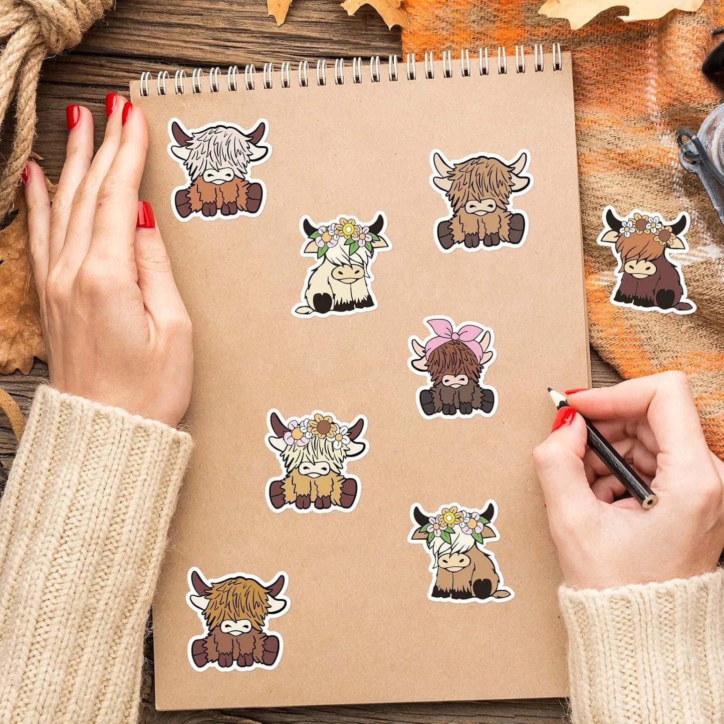 500 Pcs/roll Pink Pig Stickers