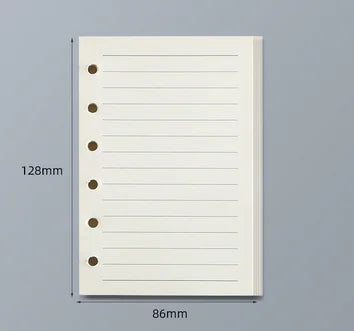 45 Sheets A5 A6 A7 Loose Leaf Notebook Refill Grid