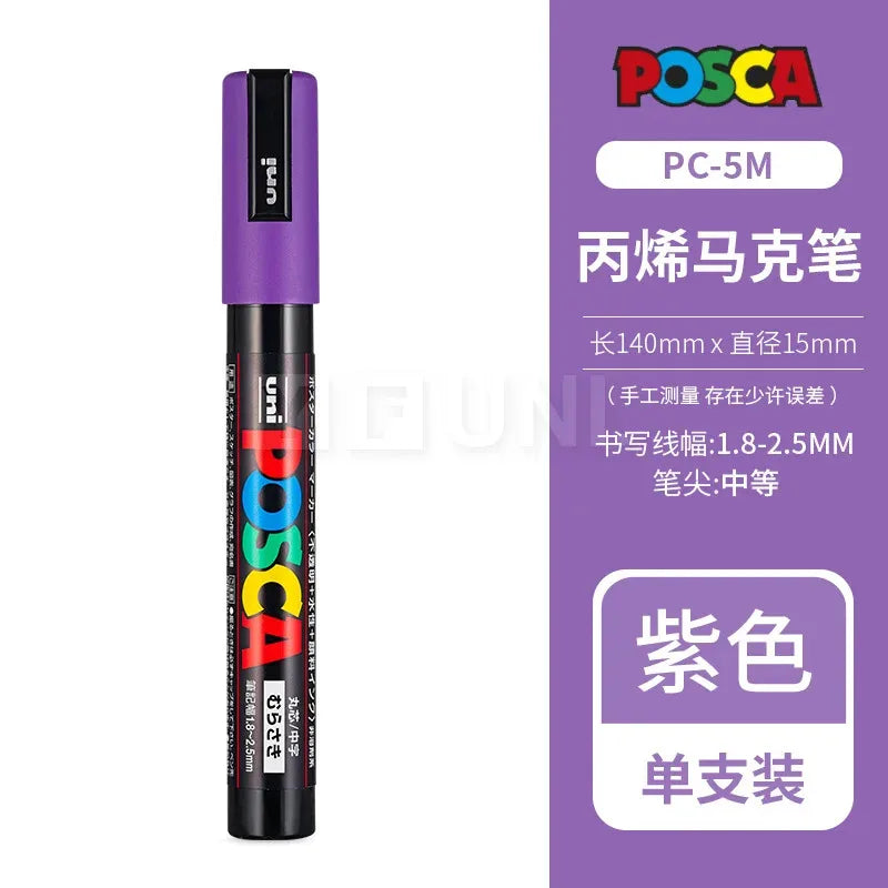 Uni Poscas Markers Single Packaged