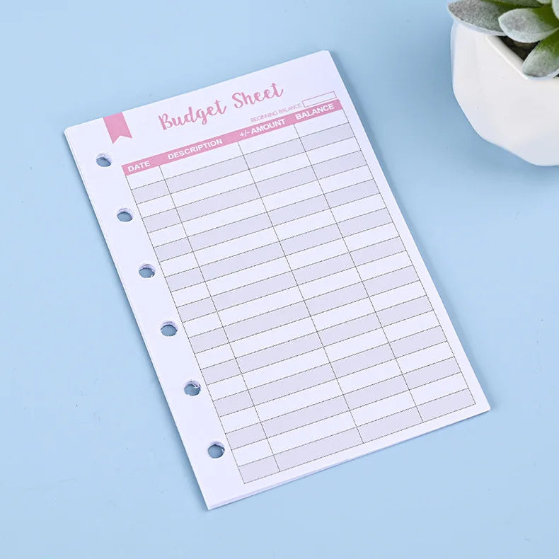 A6 A5 Loose Leaf Notebook Refill