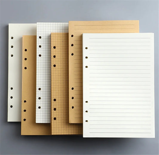 45 Sheets A5 A6 A7 Loose Leaf Notebook Refill Grid