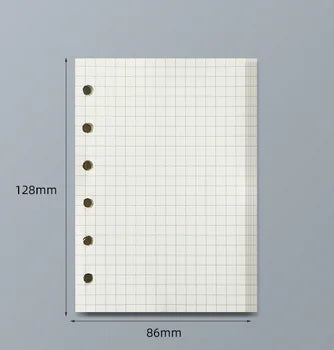 45 Sheets A5 A6 A7 Loose Leaf Notebook Refill Grid