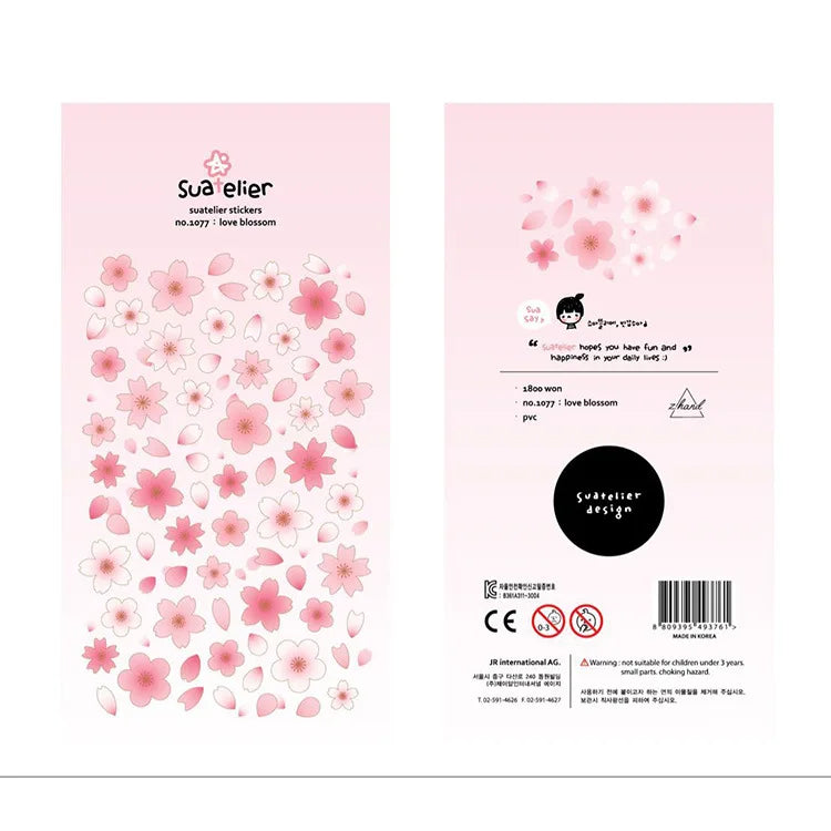 Korean Import Original Suatelier Collection Kawaii Daily Stickers