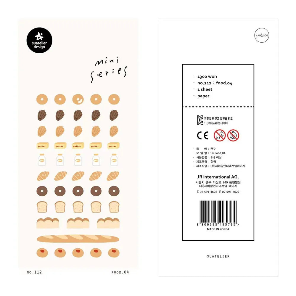 Korean Import Original Suatelier Collection Kawaii Daily Stickers