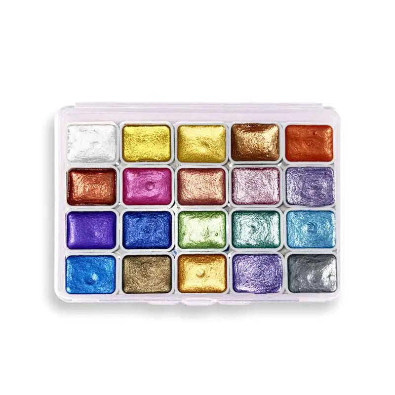 20 Color Watercolor  Pigment Set | Solid Packaging, for Traditional Chinese Painting, Tangka Calligraphy, Color Painting