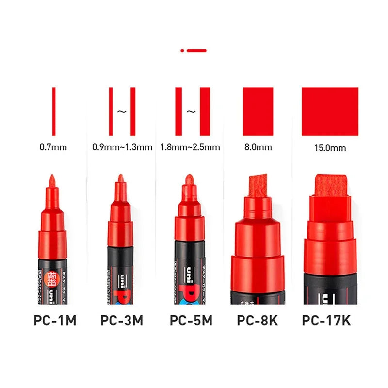Uni Poscas Markers Single Packaged