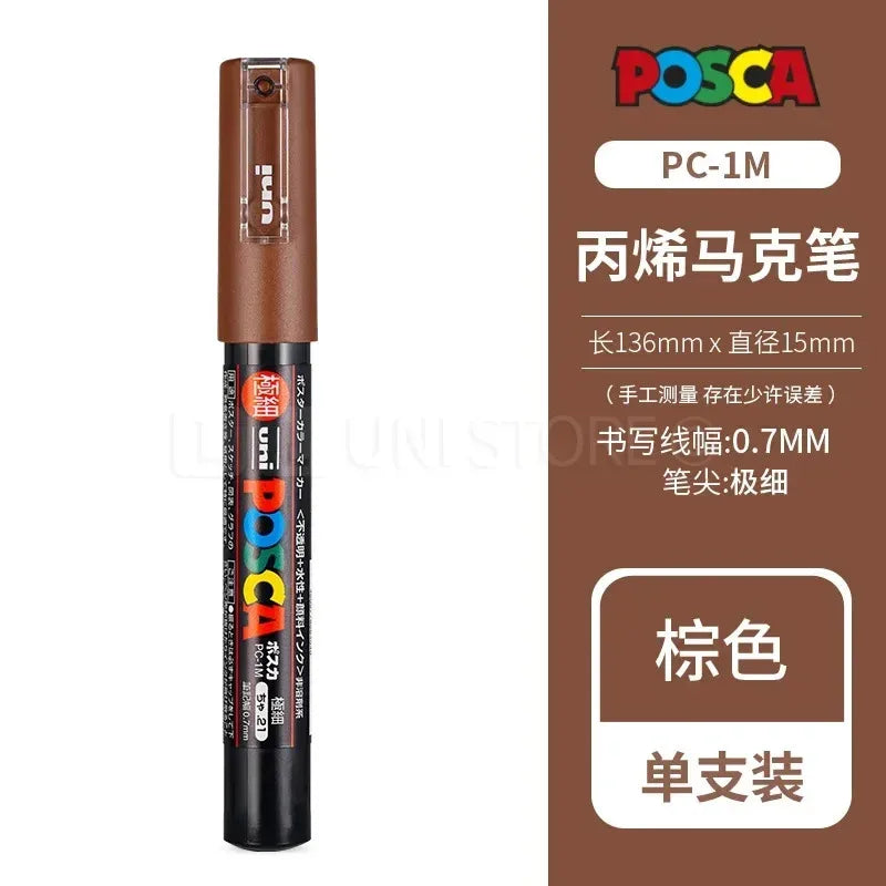 Uni Poscas Markers Single Packaged