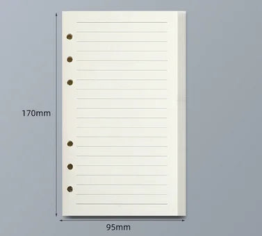 45 Sheets A5 A6 A7 Loose Leaf Notebook Refill Grid