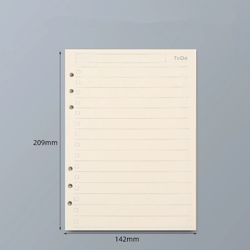 45 Sheets A5 A6 A7 Loose Leaf Notebook Refill Grid