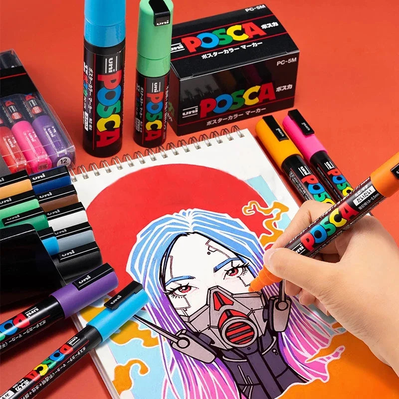 Uni Poscas Markers Single Packaged