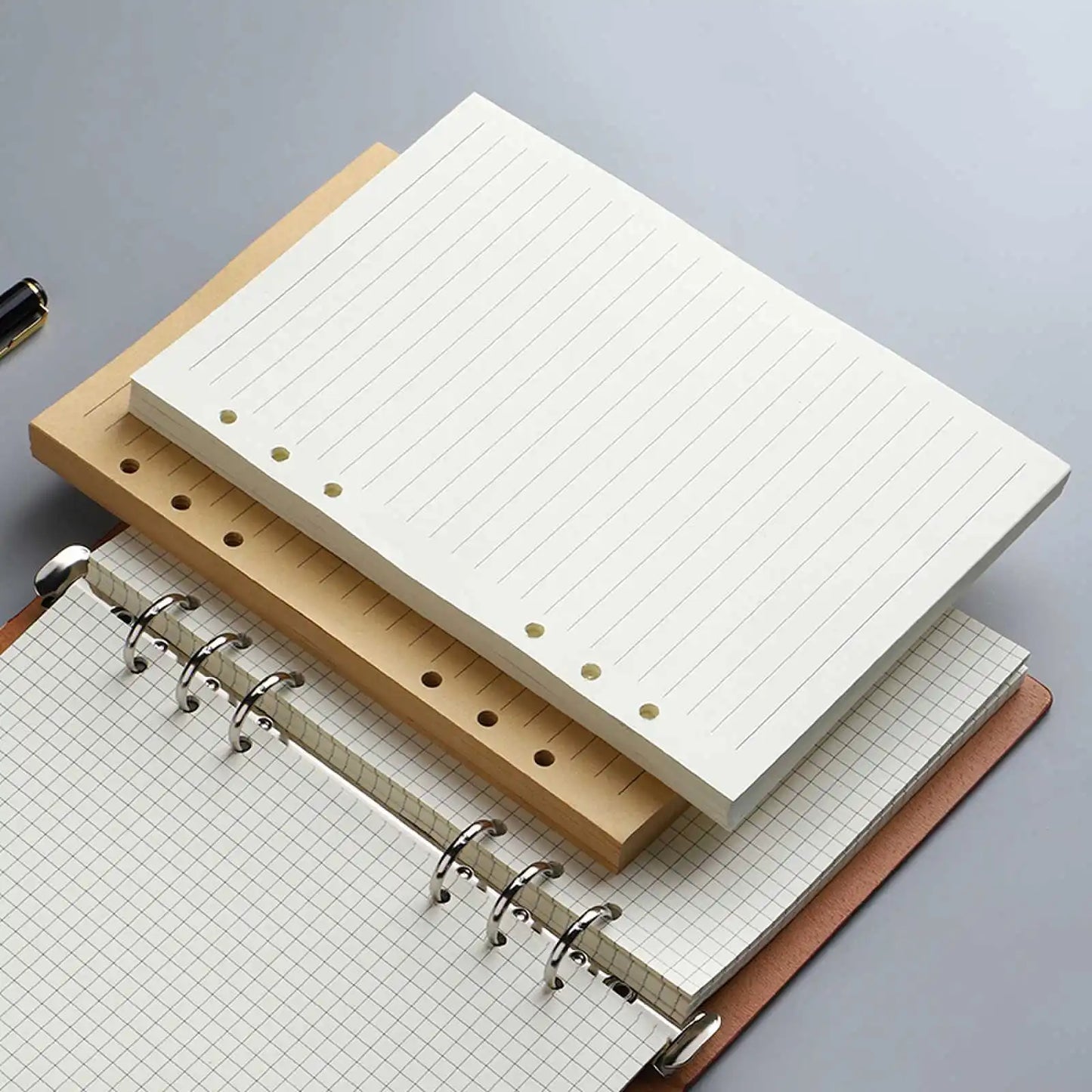 45 Sheets A5 A6 A7 Loose Leaf Notebook Refill Grid