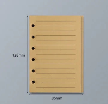 45 Sheets A5 A6 A7 Loose Leaf Notebook Refill Grid