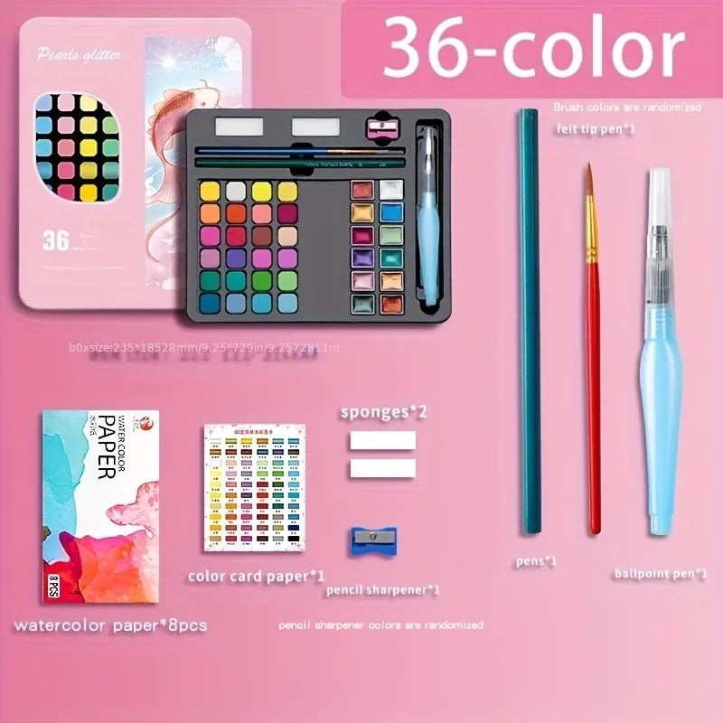 Watercolor Painting Set Portable