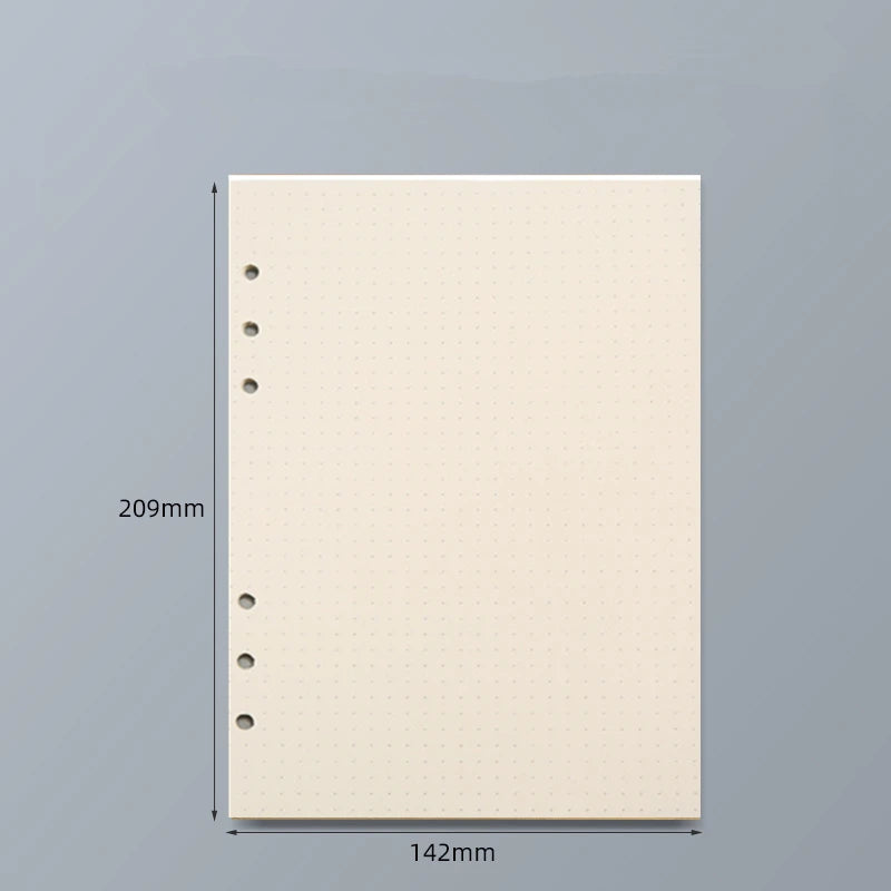 45 Sheets A5 A6 A7 Loose Leaf Notebook Refill Grid